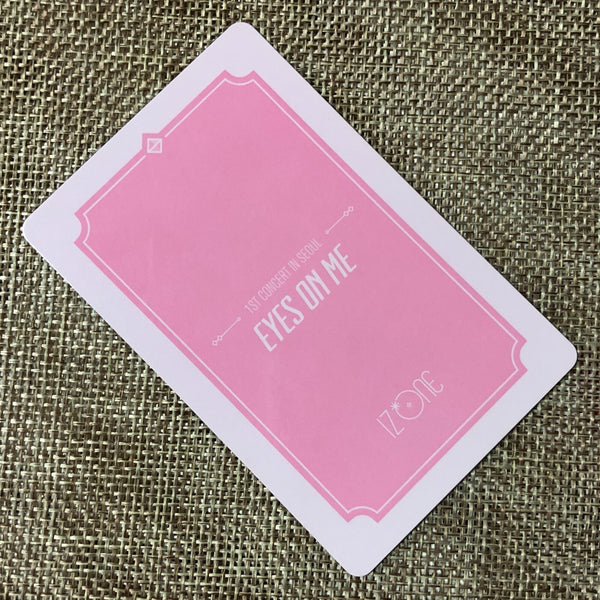IZ*ONE WONYOUNG #2 [1st Concert EYES ON ME in Seoul] Official Photocard / Gift