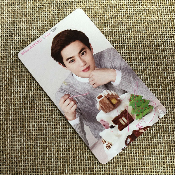 EXO SUHO [ Baskin Robbins ] Official Photocard, EXO-K / New, Rare / Gift