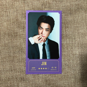 BTS JIN 4/4 [BANG BANG CON The Live] Official Message Photo Photocard New/Gift