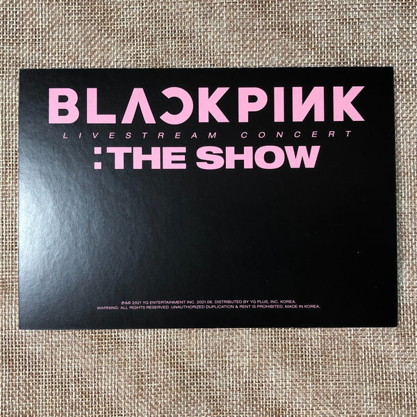 BLACKPINK LISA [ THE SHOW DVD ] Official Postcard Photo / New / Gift