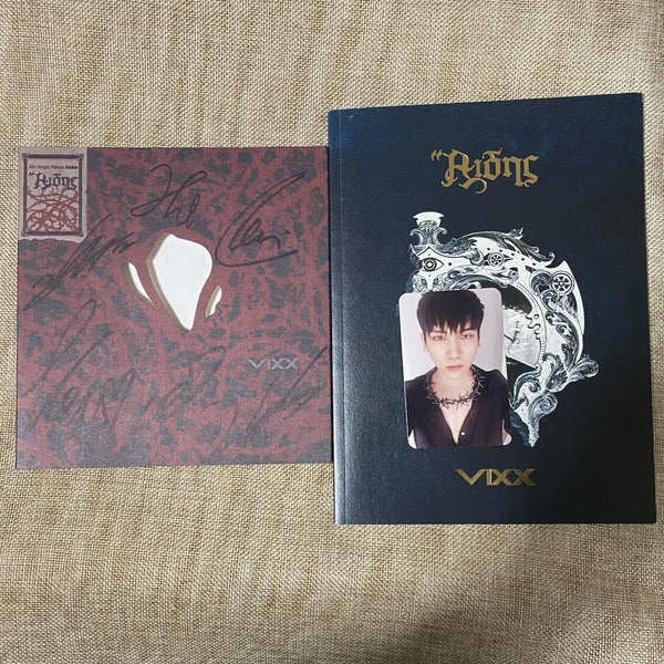 VIXX HAND SIGNED #2 [ HADES ] 6th Promo Album Autographed CD+Photobook+PC / Gift