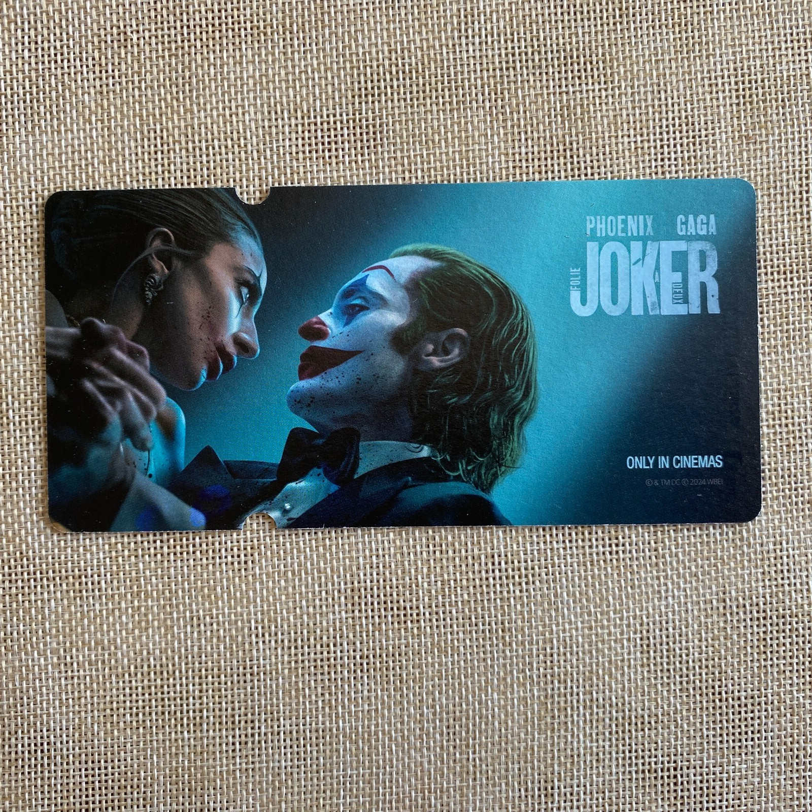 JOKER PHOENIX Movie / Official Photo Ticket, GAGA Special Ticket / New, Rare /+G