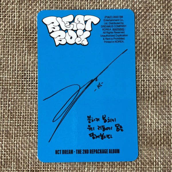 NCT DREAM HAECHAN [ BEATBOX ] Official Photocard, YOUNG STAR / New / Gift