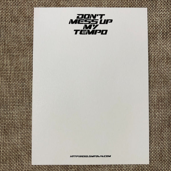 EXO SUHO [Don't Mess Up My Tempo] Official Postcard, Allegro 5th Album / Gift