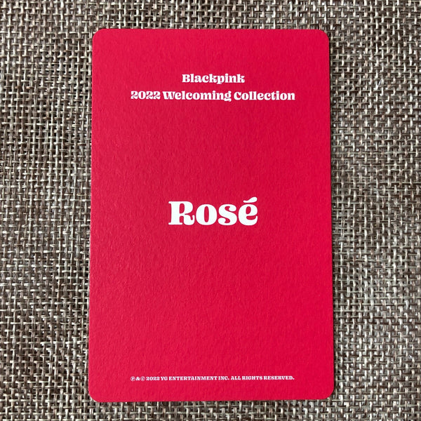 BLACKPINK ROSE #4 [ 2022 Welcoming Collection ] Official Photocard / New / Gift