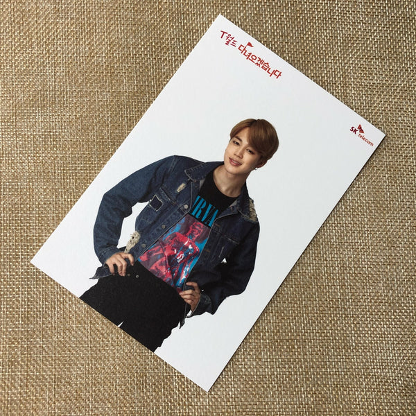 BTS JIMIN [ SKT ] Official Postcard Photocard Limited / New, Rare / Gift
