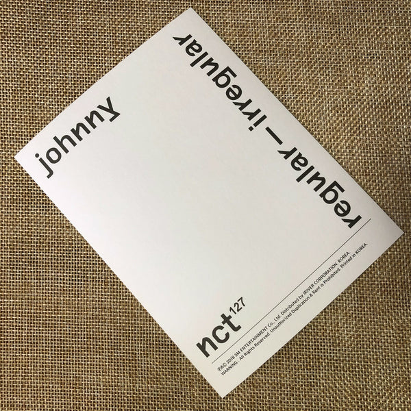 NCT 127 JOHNNY [Regular-Irregular] Official Postcard Photocard, Album / Gift