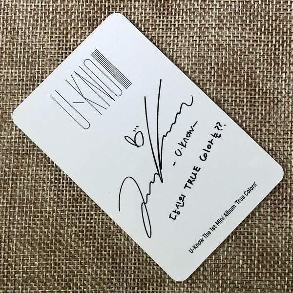 TVXQ U-KNOW YOONHO [ TRUE COLOR ] Official Photocard, True Ver / New / Gift