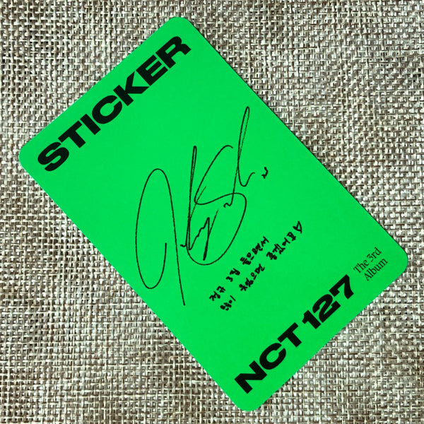 NCT 127 JOHNNY [ STICKER ] Official Photocard, Jewel Case Ver. / New / Gift