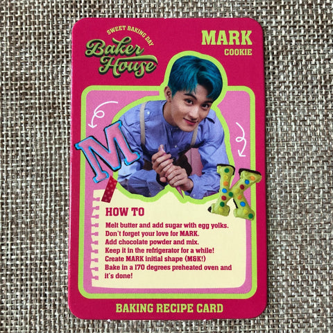 NCT 127 MARK [ BAKER HOUSE ] Official Recipe Card Photocard / New / Gift
