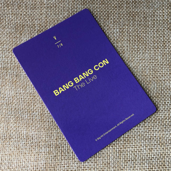 BTS V Taehyung 7/8 [BANG BANG CON The Live] Official Mini Photocard / New / Gift