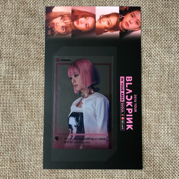 BLACKPINK JISOO [2018 Tour In Your Area Seoul] Official Transparent Photocard