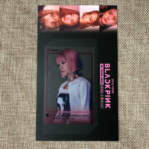 BLACKPINK JISOO [2018 Tour In Your Area Seoul] Official Transparent Photocard