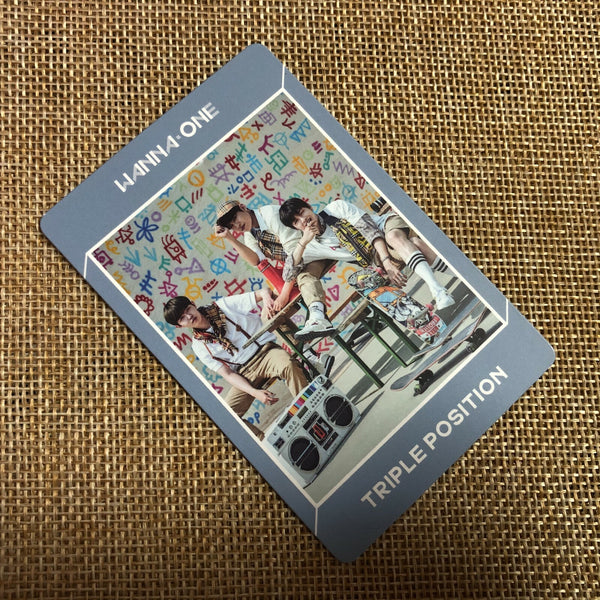 WANNA ONE TRIPLE POSITION [ Undivided ] Official Photocard / New / Gift