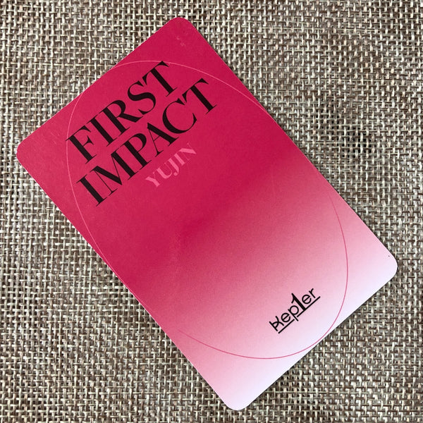 KEP1ER YUJIN [ FIRST IMPACT ] Official Photocard, Connect O Ver. / New / Gift