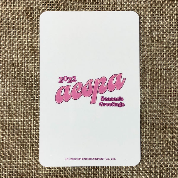 AESPA KARINA [2022 Season's Greetings] Official Photopack Photocard / New / Gift
