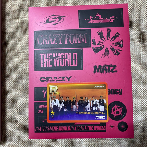 ATEEZ #2 [The World EP.FIN: WILL] Signed Promo Album / Autographed Message Set /