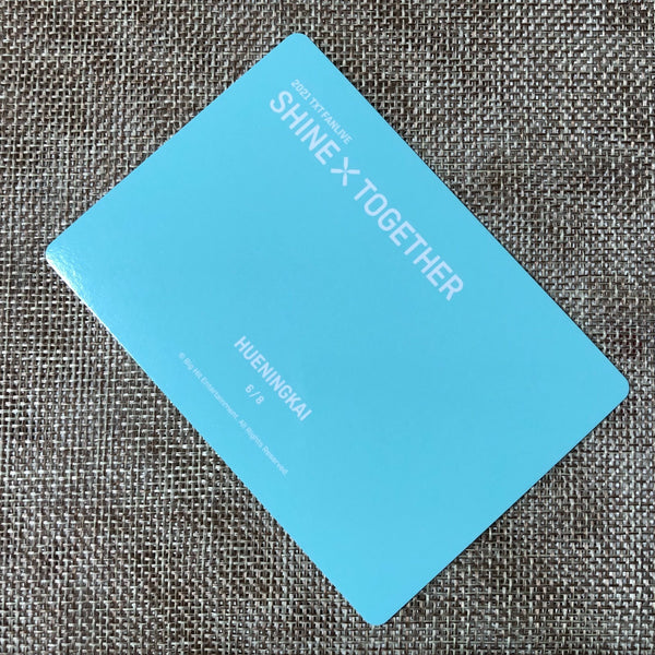 TXT HUENINGKAI 6/8 [2021 Shine Together Fanlive] Official Mini Photocard / Gift