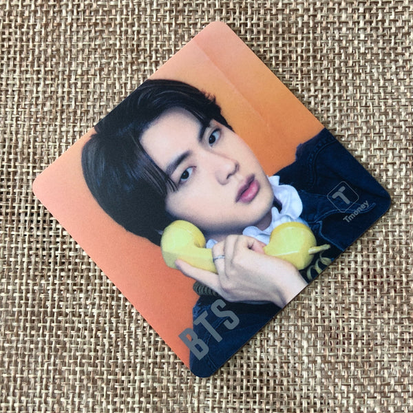 BTS JIN [ 2021 CU T-Money ] Official Mini transparent Photocard / New / Gift