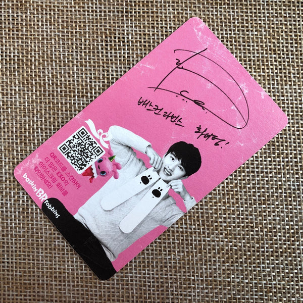 EXO D.O. [ Baskin Robbins ] Official Photocard, Baekhyun Ver. / New / Gift