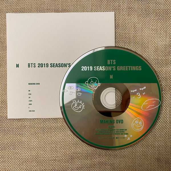 BTS DVD [ 2019 Season's Greetings ] Official Making DVD / New, Rare / Gift
