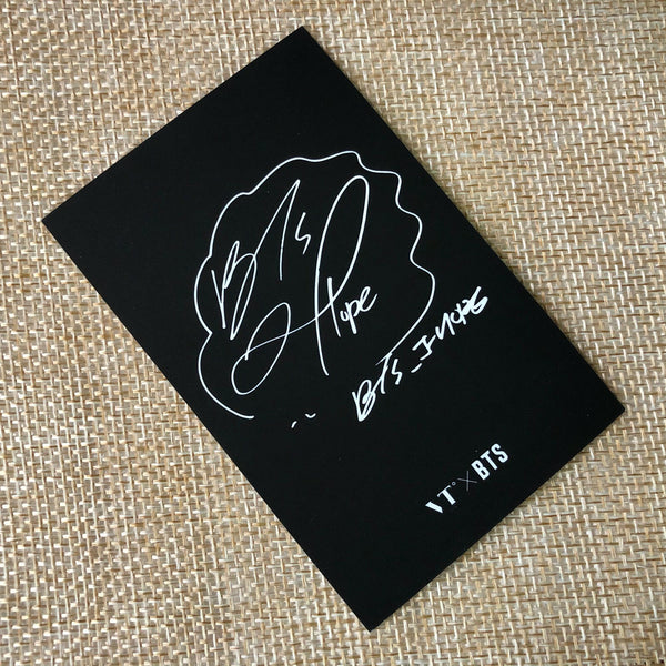 BTS J-HOPE #2 [ VT Think Your Teeth Official Photocard Black , White ] NEW /+GFT