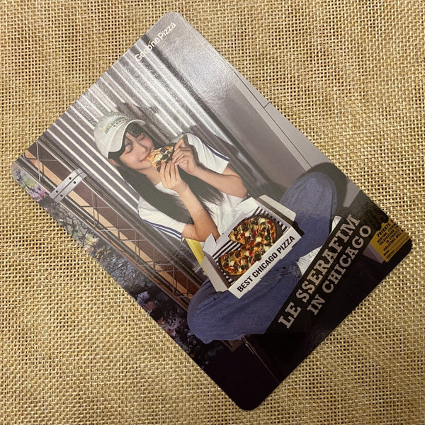 LE SSERAFIM EUNCHAE [Goobne Chicago Pizza] Official Photocard / New, Rare / Gift