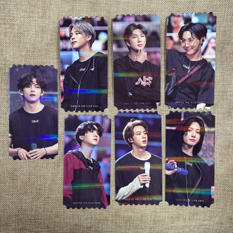 BTS [ Map of the Soul ON:E DVD ] Hologram Photo Ticket Set (All Member) / New/+G