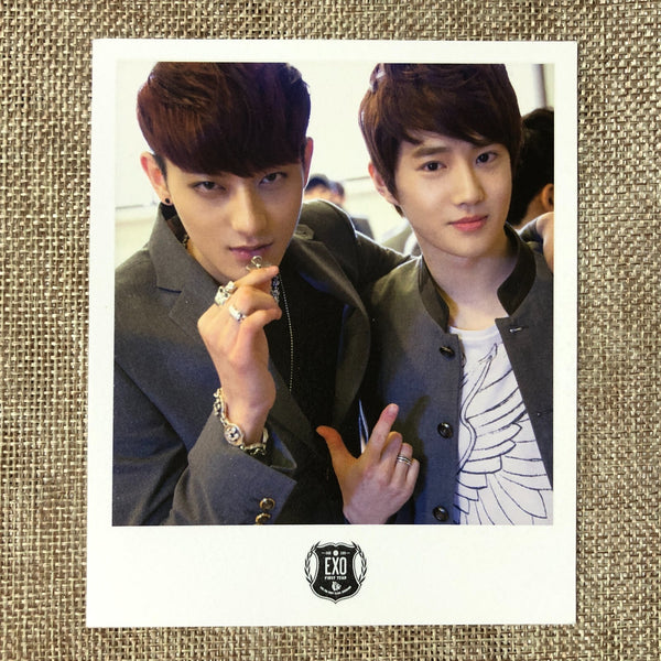 EXO GROUP [XOXO Growl] Official Polaroid Photocard Set of 5, Postcard / Gift