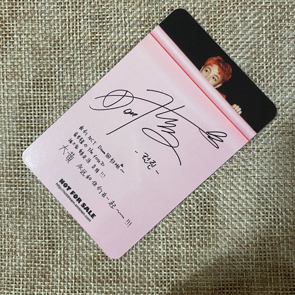 NCT DREAM RENJUN [The First] Official Photocard, 1st Single Album / New, Rare