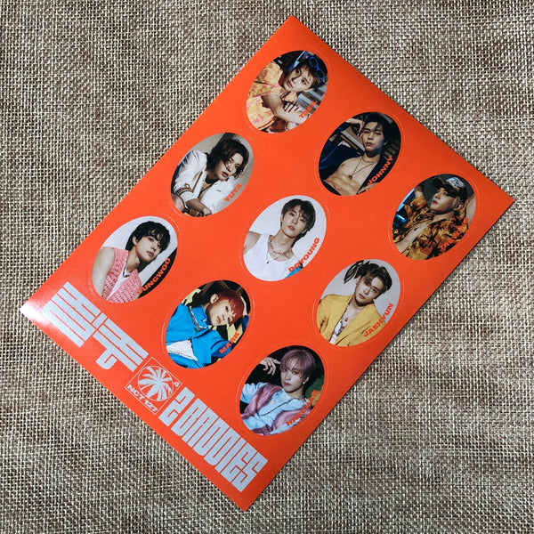 NCT 127 GROUP [ BADDIES ] Official Sticker, 2 Baddies Ver. / New / Gift