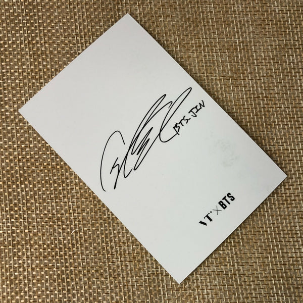 BTS JIN  #1 [ VT Think Your Teeth Official Photocard Black, White ] NEW /+G