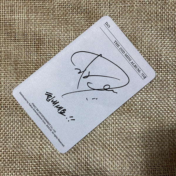 EXO D.O. #2 [ Expectation Somebody ] Official Photocard, Note Ver. / New / Gift