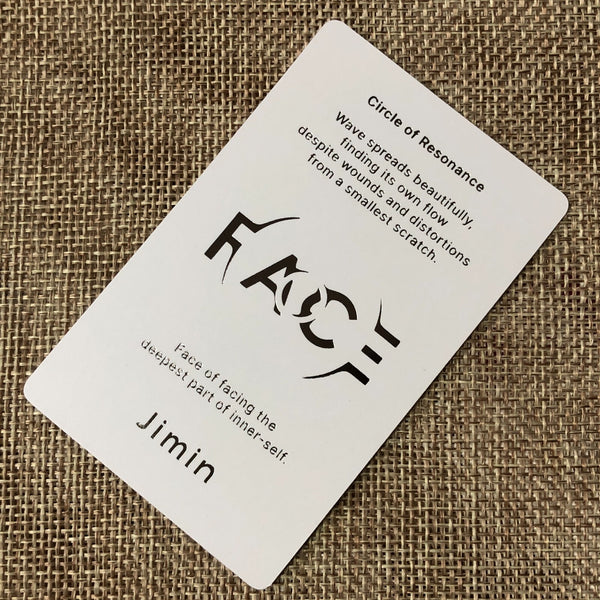 BTS JIMIN [ FACE ] Official Photocard, Solo Undefinable Ver. / New / Gift