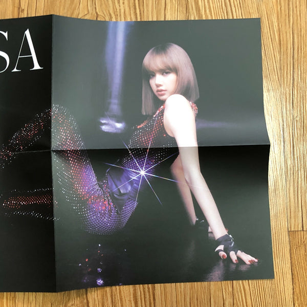 BLACKPINK LISA [ LALISA ] Official Poster, 1st Single Gold Ver / New / Gift