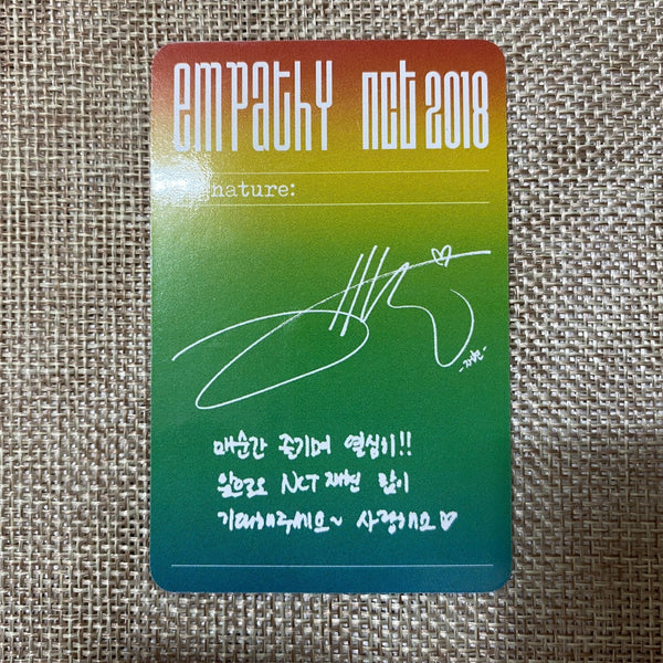 NCT 2018 JAEHYUN [ EMPATHY ] Official Photocard, Dream Ver / New, Rare / Gift