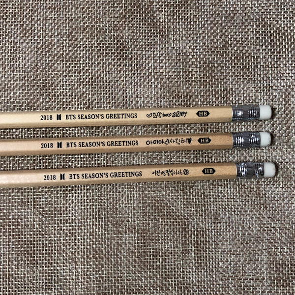 BTS [ 2018 Season's Greetings ] Official Pencil Set, Goods / New, Rare / Gift