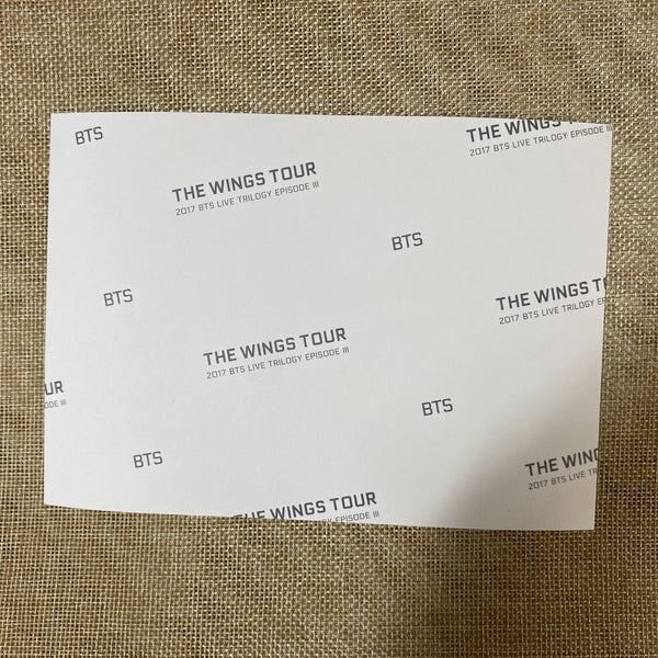 BTS GROUP #7 [The Wings Tour Trilogy] Official Photo, 18x13 cm / New, Rare /+G