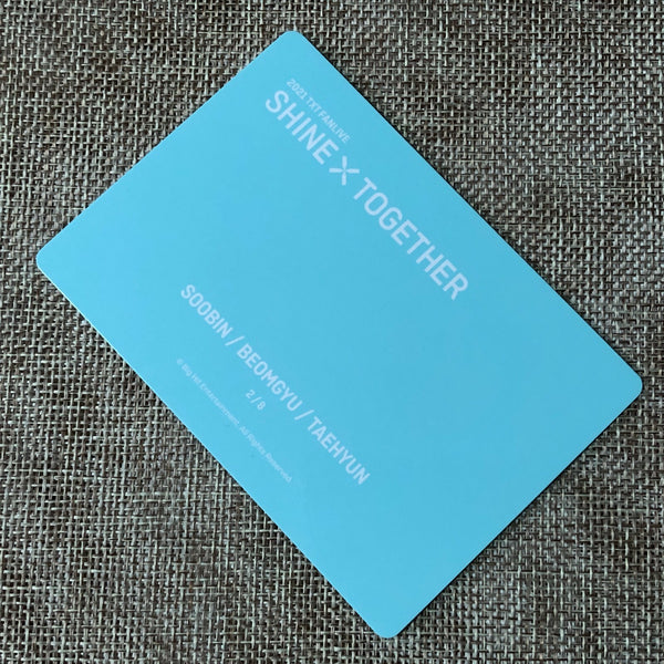 TXT UNIT 2/8 [2021 Shine Together Fanlive] Official Mini Photocard / New / Gift