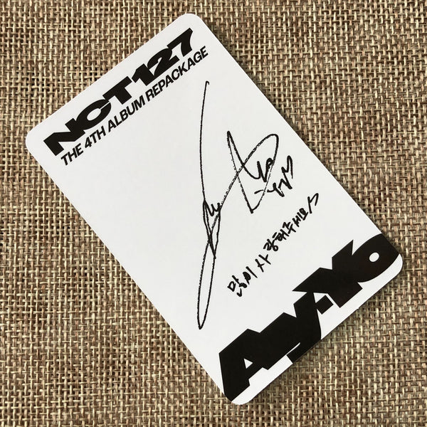 NCT 127 YUTA [ Ay-Yo ] Official Photocard, 4th Repackage B Ver / New / Gift