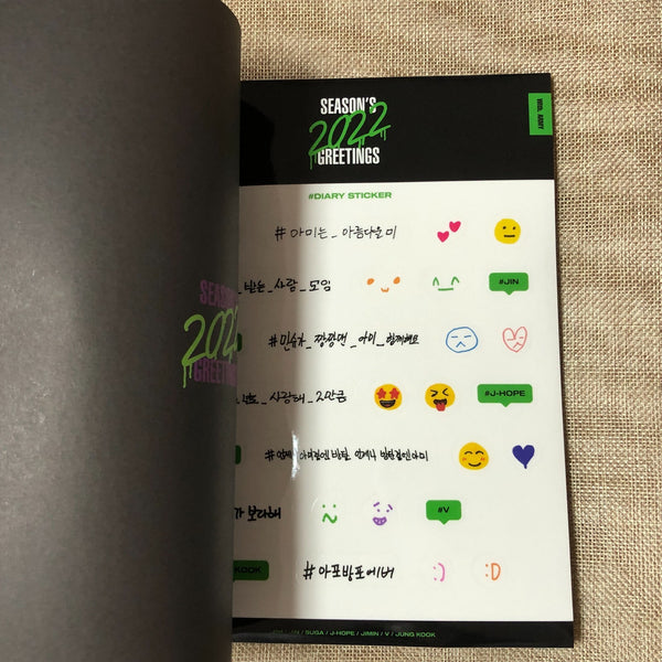 BTS GROUP [ 2022 Season's Greetings ] Official Diary / New / Gift