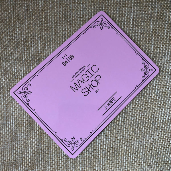 BTS J-HOPE 4/8 [2019 MAGIC SHOP Fan Meeting Japan] Official Photocard / Gift