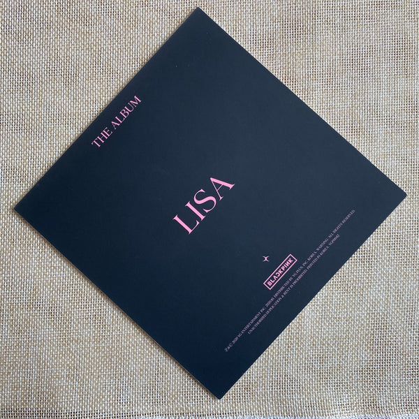 BLACKPINK LISA [THE ALBUM] Official Square Photocard Postcard, 15cm / New / Gift