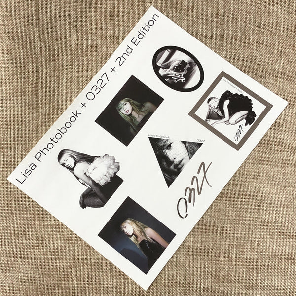 BLACKPINK LISA [ 0327 Photobook 1st Limited ] Official Sticker / New / Gift