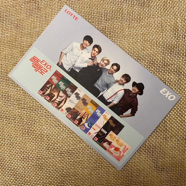 EXO [Lotte Pepero Day] Official Photocard Electromagnetic Blocking Sticker /+G