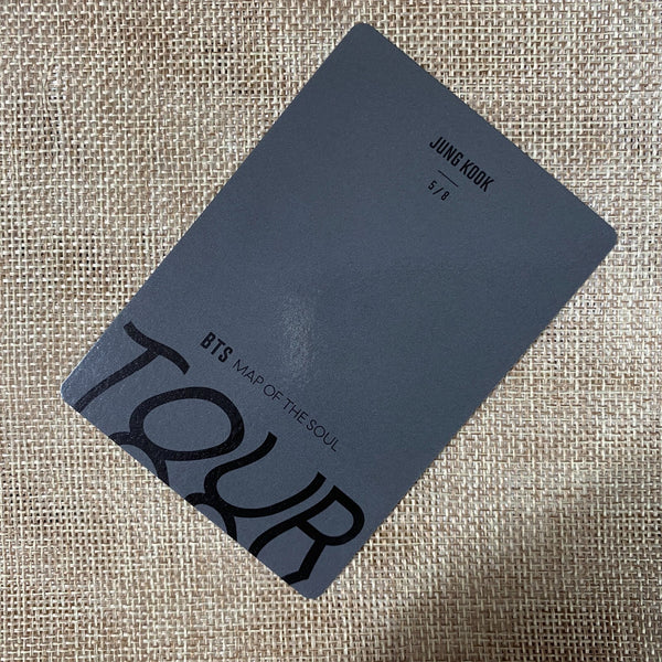 BTS JUNGKOOK 5/8 [ Map Of The Soul Tour Official Mini Photocard ] New / Gift