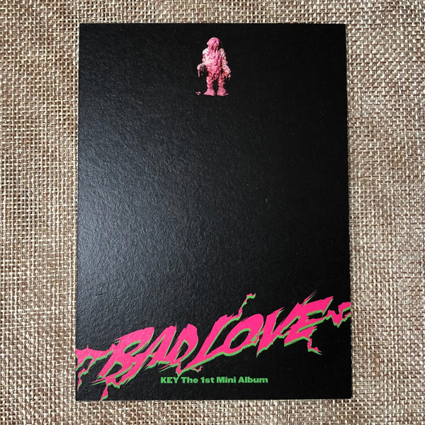 SHINEE KEY #1 [BAD LOVE SPACE RAY GUN] Official Postcard, 1st Mini / New / Gift