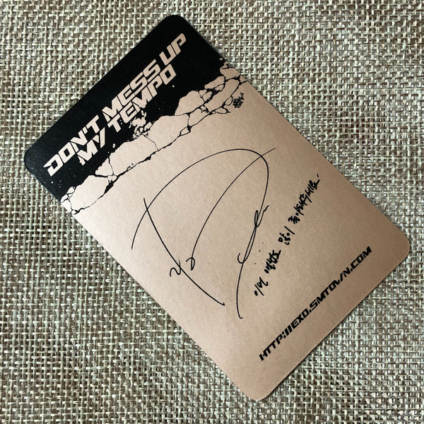EXO D.O. [ Don't Mess Up My Tempo ] Official Photocard, Andante 5th / New / Gift