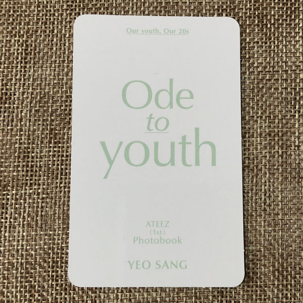 ATEEZ YEOSANG [ ODE TO YOUTH ] Official Photocard / New / Gift