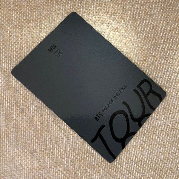 BTS SUGA 2/8 [ Map Of The Soul Tour ] Official Mini Photocard / New / Gift